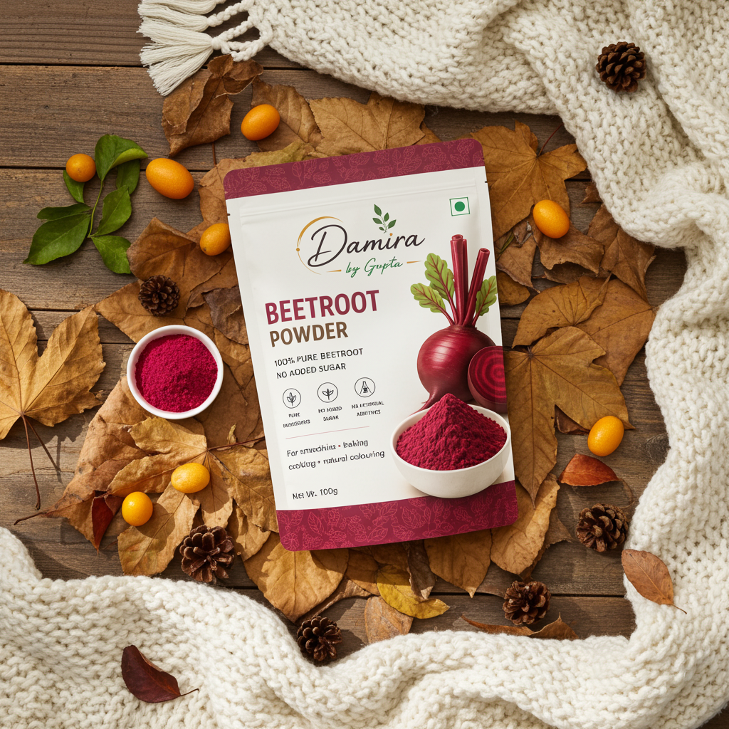 Pure Beetroot Powder | 100% Natural, No Added Sugar | DAMIRA BY GUPTA