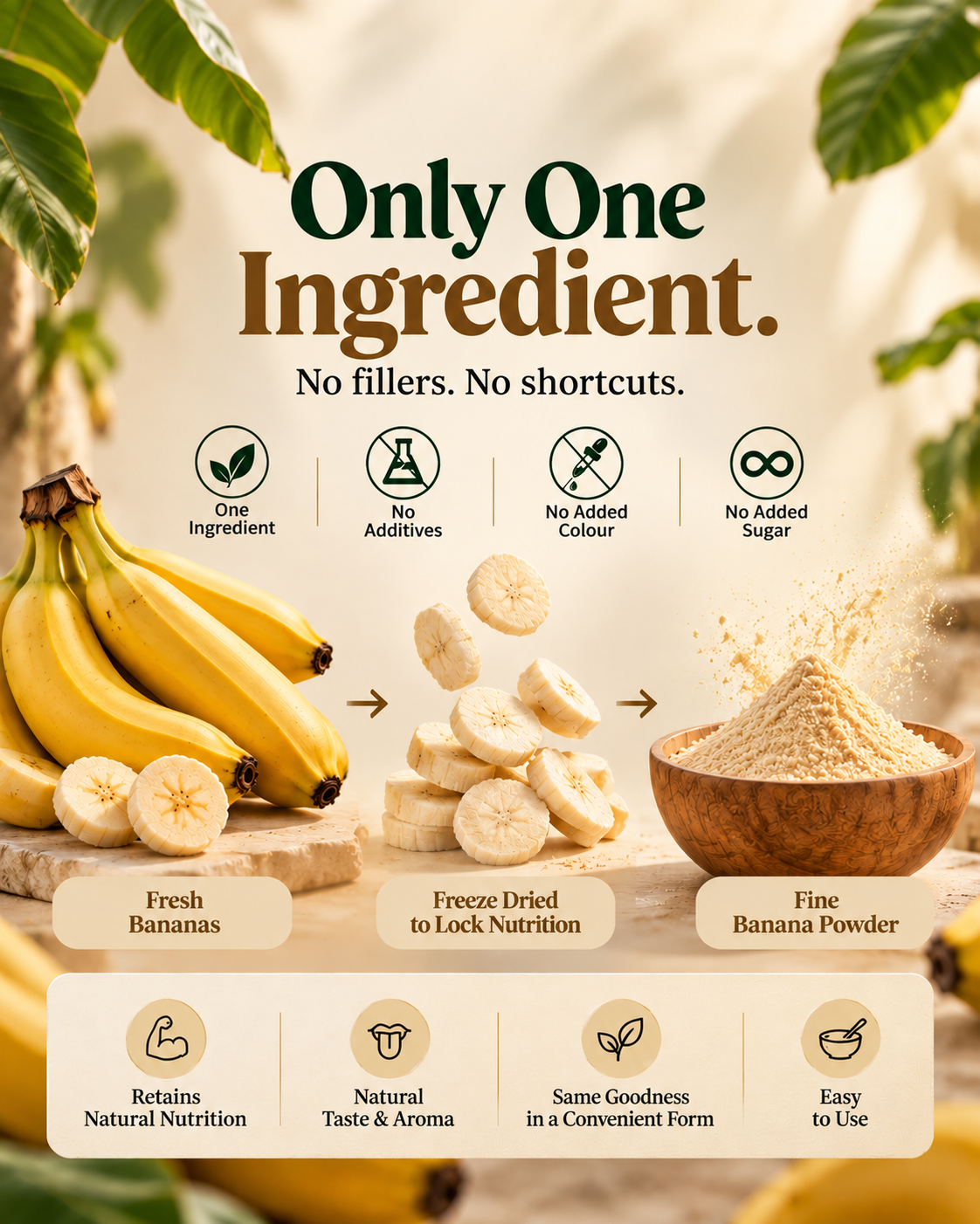 Pure Banana Powder | 100% Natural, No Added Sugar | DAMIRA BY GUPTA