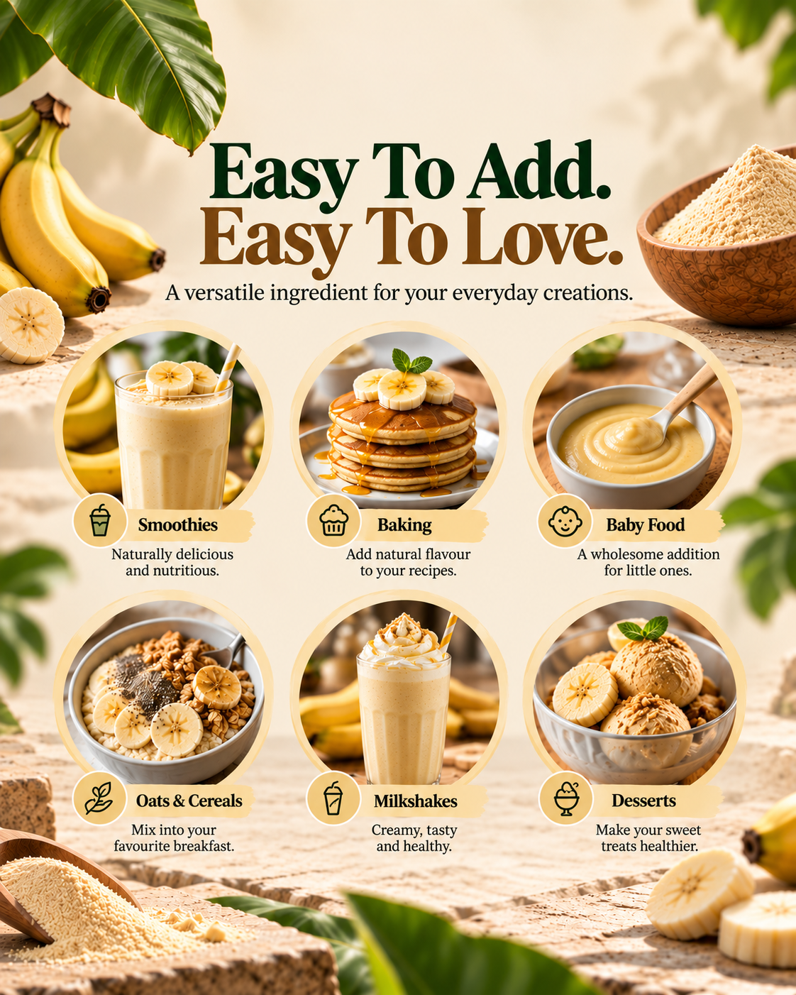 Pure Banana Powder | 100% Natural, No Added Sugar | DAMIRA BY GUPTA