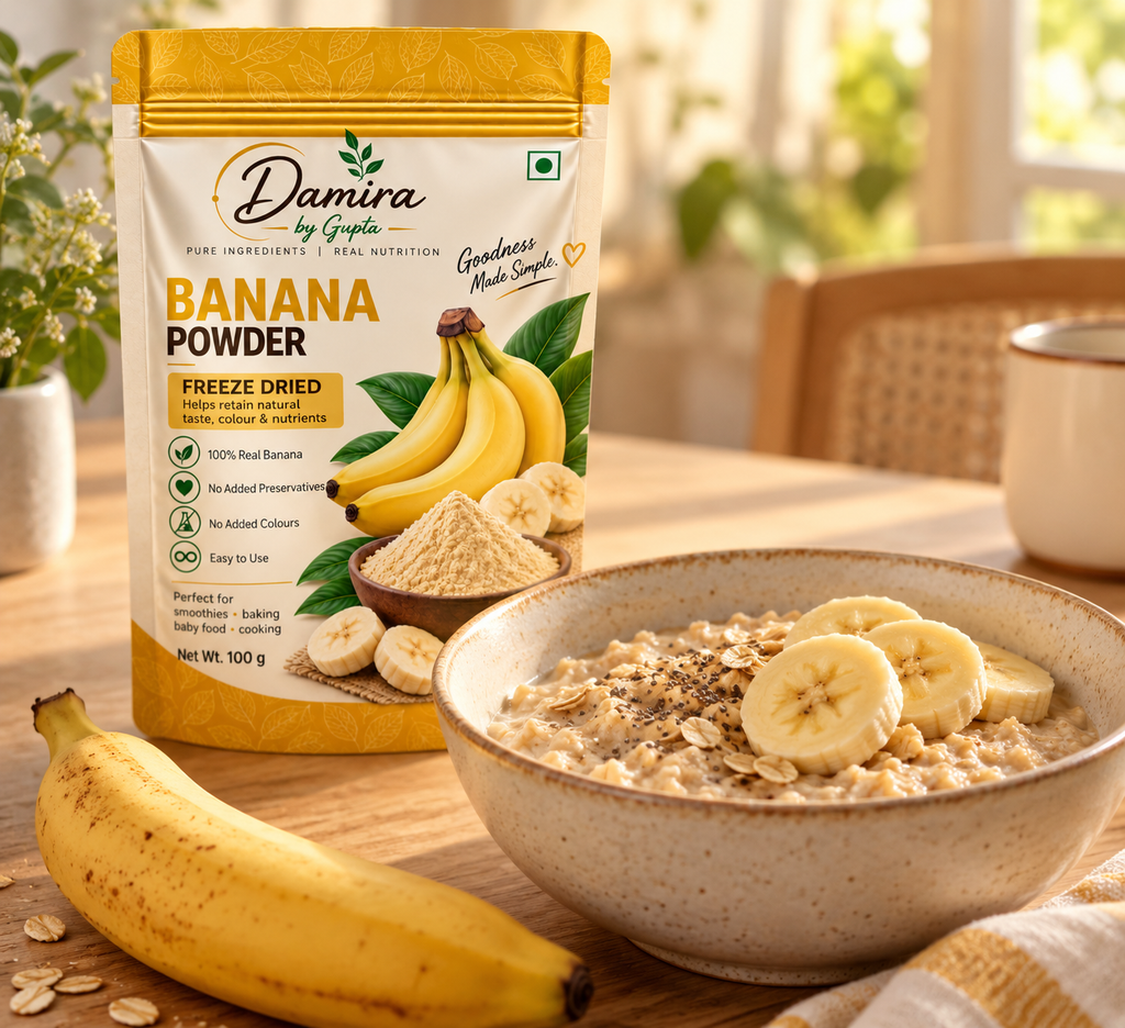 Pure Banana Powder | 100% Natural, No Added Sugar | DAMIRA BY GUPTA