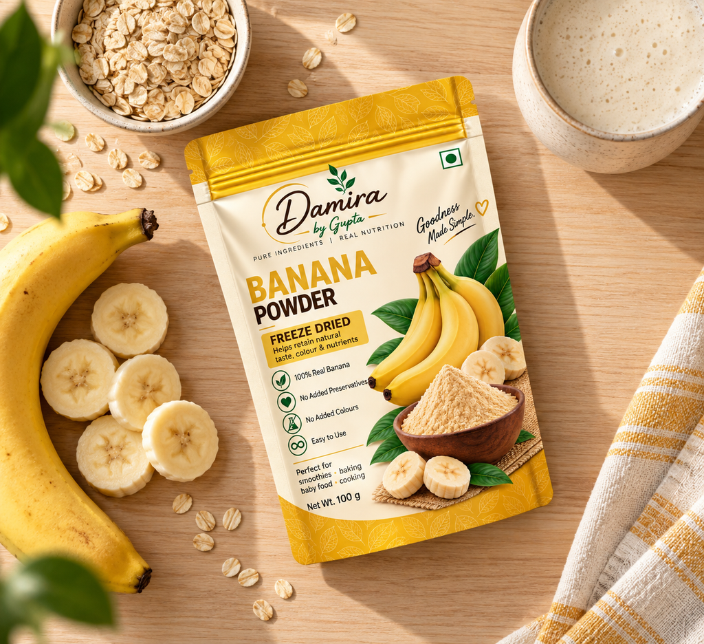 Pure Banana Powder | 100% Natural, No Added Sugar | DAMIRA BY GUPTA