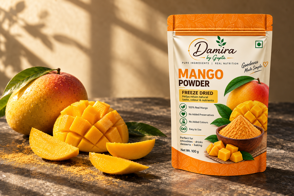 Pure Mango Powder | 100% Natural, No Added Sugar | DAMIRA BY GUPTA