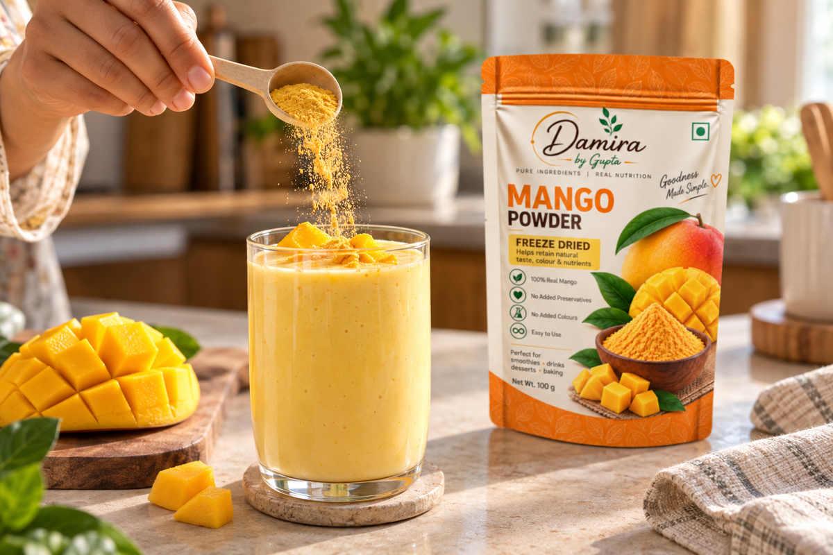 Pure Mango Powder | 100% Natural, No Added Sugar | DAMIRA BY GUPTA