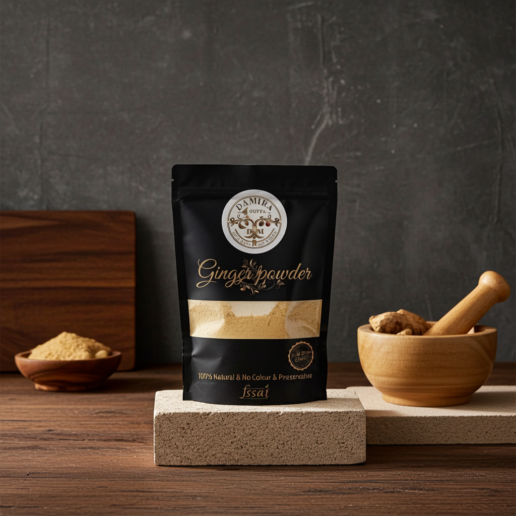 Pure Dry Ginger Powder (Saunth) | 100% Natural & Handcrafted | Damira