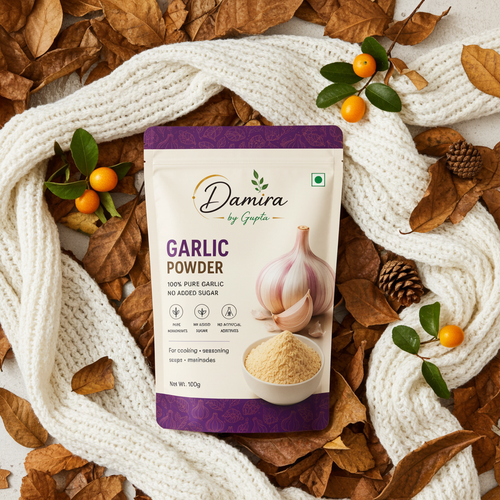 Pure Garlic Powder | 100% Natural & Handcrafted | DAMIRA BY GUPTA